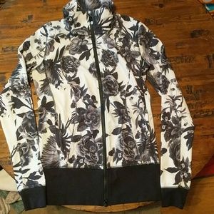 Lululemon Black and White Rose Jacket